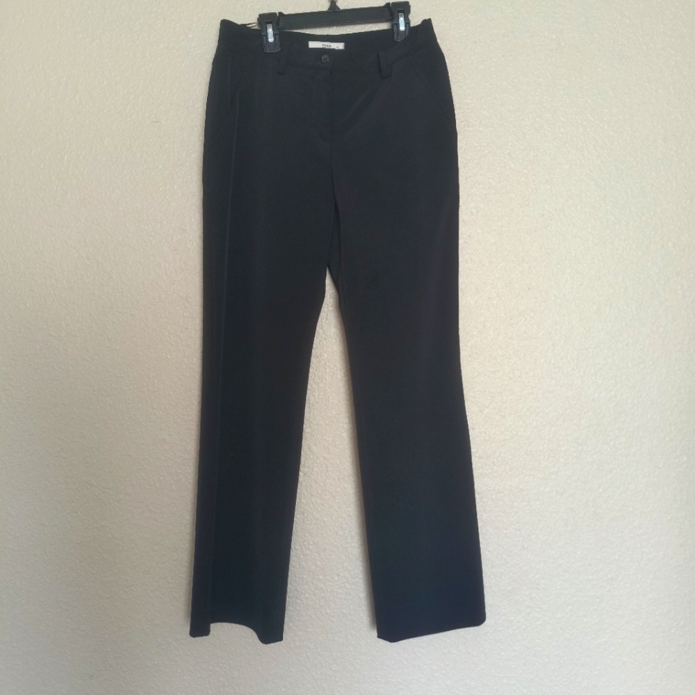 PRADA black straight leg pants size Italy 40 Small does not stretch, Zipper butt